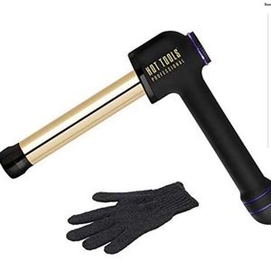 Used a few times, bought a different curler. Heats to 450°. Glove included.
